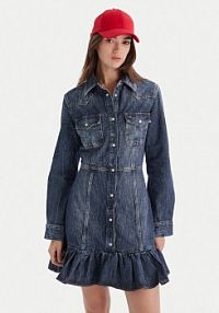 Sukienka jeansowa Tommy Jeans niebieska 