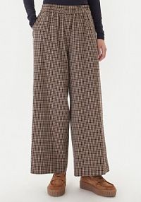 Spodnie eleganckie Weekend Max Mara beżowe damskie Materiałowe