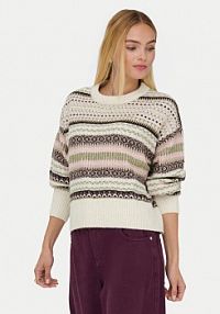 Sweter ONLY beżowy damski Arianne 15285832  Regular Fit