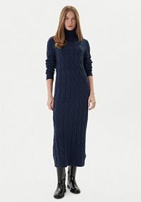 Sukienka dzianinowa Tommy Hilfiger granatowa 
