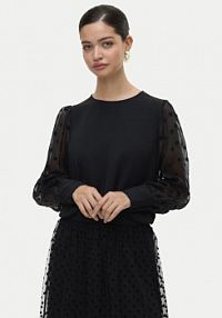 Bluzka Vero Moda czarna damska 