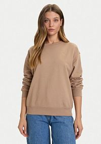 Bluza przez głowę Calvin Klein Jeans brązowa 