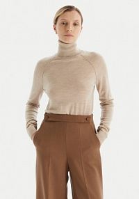 Golf BOSS beżowy damski 