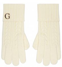 Rękawiczki Guess białe damskie Damskie