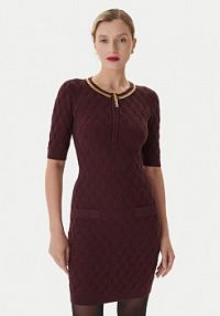 Sukienka koktajlowa Elisabetta Franchi czerwona 