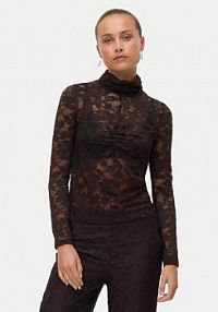 Bluzka Vero Moda brązowa damska 