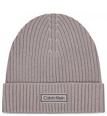 Czapka zimowa Calvin Klein szara damska 