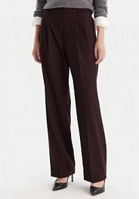 Spodnie eleganckie Tommy Hilfiger czerwone damskie Materiałowe