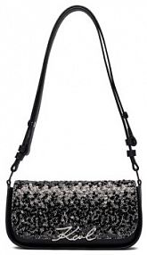 Torebka listonoszka KARL LAGERFELD czarna 