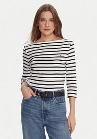 Bluzka Tommy Hilfiger biała damska WW0WW40589  Regular Fit