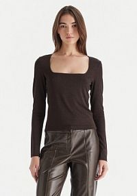 Bluzka Vero Moda brązowa damska 