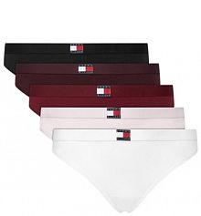 Stringi Tommy Hilfiger wielokolorowe Komplet 5 par stringów