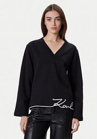 Bluza przez głowę KARL LAGERFELD czarna 