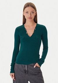 Sweter Patrizia Pepe zielony damski 