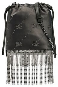 Torebka listonoszka KARL LAGERFELD brązowa 