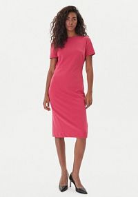 Sukienka koktajlowa Calvin Klein różowa 