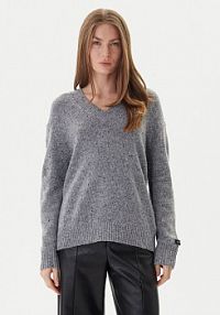 Sweter Calvin Klein Jeans szary damski 