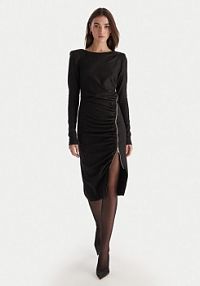 Sukienka dzianinowa PINKO czarna 