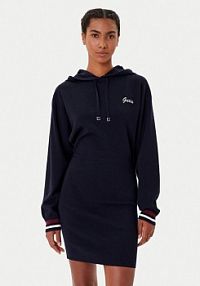 Sukienka dzianinowa Guess granatowa 