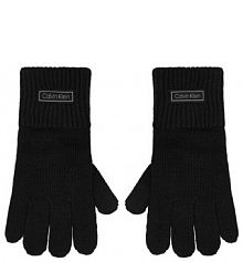 Rękawiczki Calvin Klein czarne damskie 