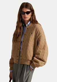 Bomberka Polo Ralph Lauren beżowa Kurtka bomber 211966122002  Relaxed Fit