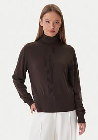 Golf Patrizia Pepe brązowy damski 