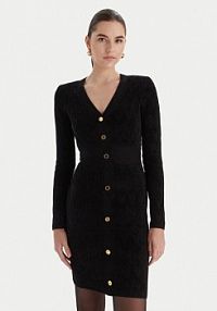 Sukienka dzianinowa Marciano Guess czarna 