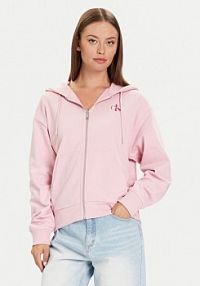Bluza rozpinana Calvin Klein Jeans różowa damska 
