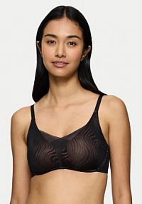 Biustonosz Triumph czarny Bezfiszbinowy