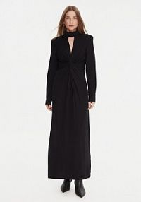 Sukienka wieczorowa LOLA CASADEMUNT czarna LF2516015  Regular Fit