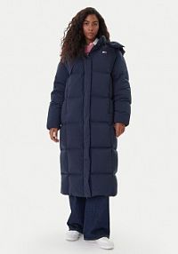 Płaszcz Tommy Jeans granatowy damski Zimowy