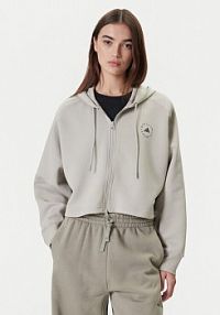Bluza rozpinana adidas by Stella McCartney szara damska 