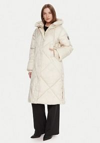 Płaszcz LOLA CASADEMUNT beżowy damski Zimowy