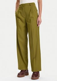 Spodnie eleganckie United Colors Of Benetton zielone damskie Palazzo