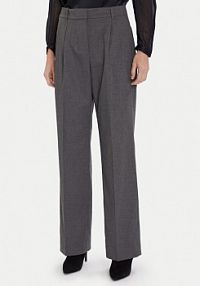 Spodnie eleganckie Tommy Hilfiger szare damskie Materiałowe