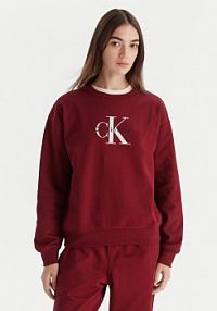 Bluza przez głowę Calvin Klein Jeans czerwona 