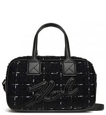 Torebka listonoszka KARL LAGERFELD czarna 