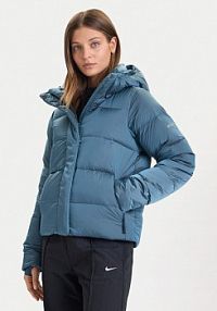 Kurtka puchowa Columbia niebieska damska 