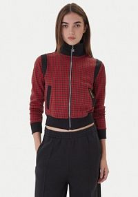 Bluza rozpinana adidas czerwona damska 