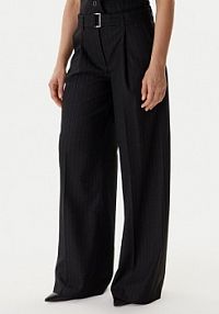 Spodnie eleganckie Guess czarne damskie Palazzo