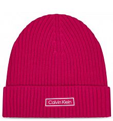 Czapka zimowa Calvin Klein różowa damska 