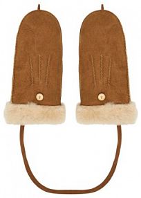 Rękawiczki skórzane EMU Australia brązowe Damskie