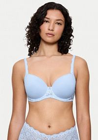 Biustonosz Triumph niebieski Z fiszbiną