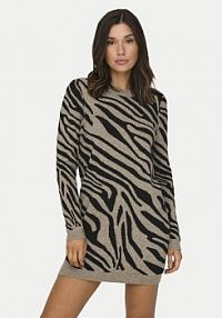 Sukienka dzianinowa ONLY brązowa 