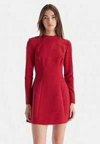 Sukienka koktajlowa Bardot czerwona 