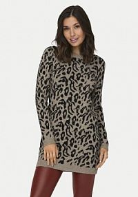 Sukienka dzianinowa ONLY beżowa 