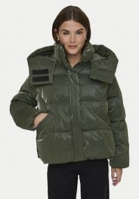 Kurtka puchowa ONLY zielona damska Zimowa Bergen 15351969  Oversize
