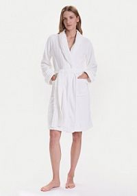 Szlafrok LAUREN RALPH LAUREN biały damski 