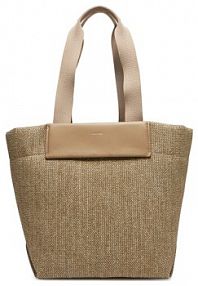 Torebka shopperka Calvin Klein brązowa 