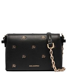 Torebka listonoszka KARL LAGERFELD czarna 